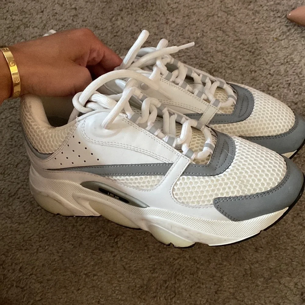 Dior | Shoes | Diorb22 Sneakerwhite Technical Mesh With White And